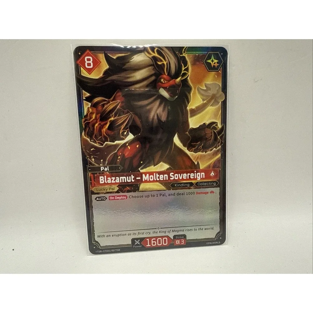 Blazamut Molten Sovereign ETD01-007 TSR Foil Dawn of Palpagos Palworld TCG